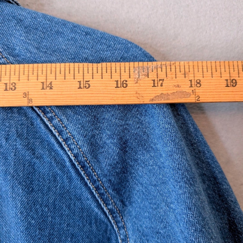 Old Navy x Christopher John Rogers Denim Chore Jacket Blue Utility Womens Large - Picture 7 of 10